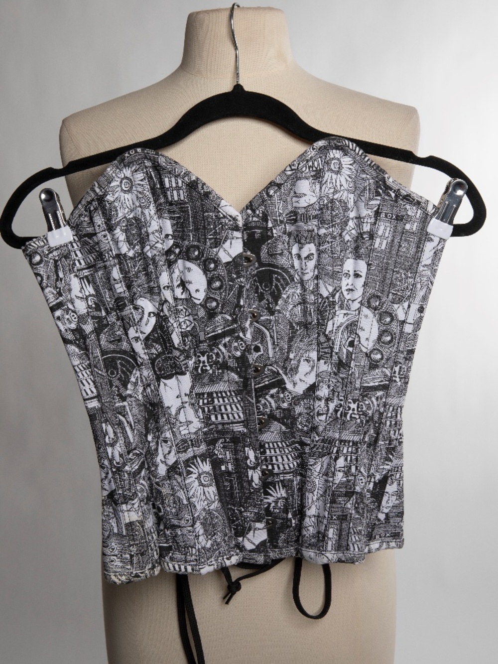 Doctor Who White & Black Firm Womens Corset - Size 20